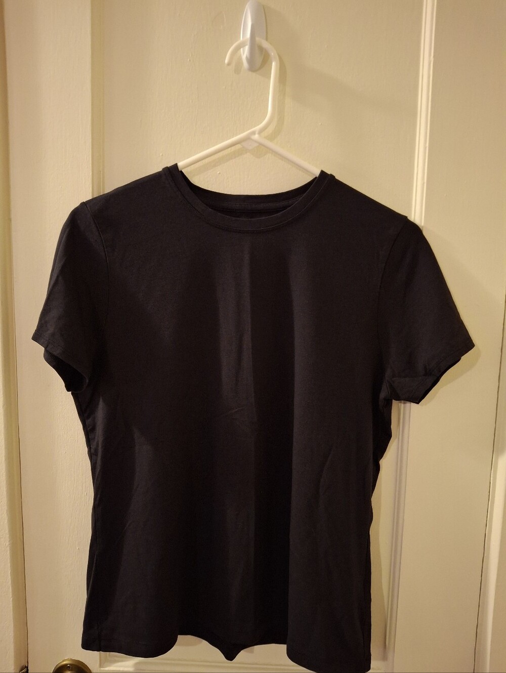 Women's Black Crew Neck T-Shirt